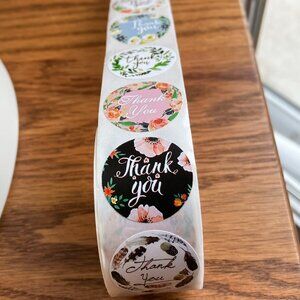 1500 Stickers - 3 x 500 THANK YOU self-a Stickers NEW TAX Write off